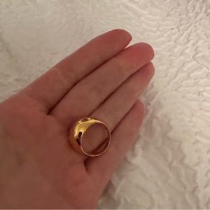 Mejuri Gold vermeil dome ring size 7